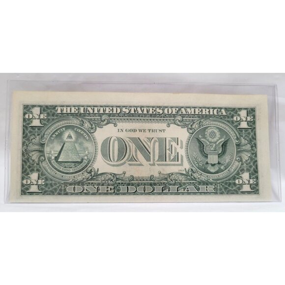 Elvis Presley USA $1 One Dollar Bill Legal Tender J94234191B 1977 Plastic Sleeve - Picture 3 of 3